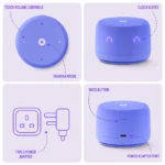 Yasmina Lite AI Smart Speaker – Violet | Arabic & English Voice Assistant - Image 5