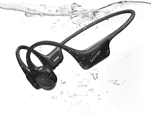 BoneBeat Swim Bone Conduction Headphones IP68 Black