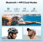 BoneBeat Swim Bone Conduction Headphones IP68 Black