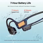 BoneBeat Swim Bone Conduction Headphones IP68 Black
