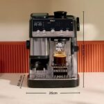 Ninja Luxe Essential 2-in-1 Coffee Machine with Built-in Grinder and Milk Frother ES501EU