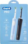 Oral-B Vitality Pro D103 Duo Rechargeable Electric Toothbrush Twin Pack Black and Blue