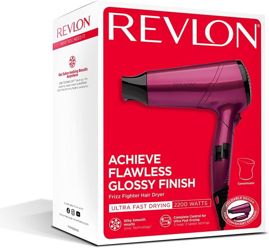 Revlon Frizz Fighter Hair Dryer Rvdr5229E 2200W With Folding Handle