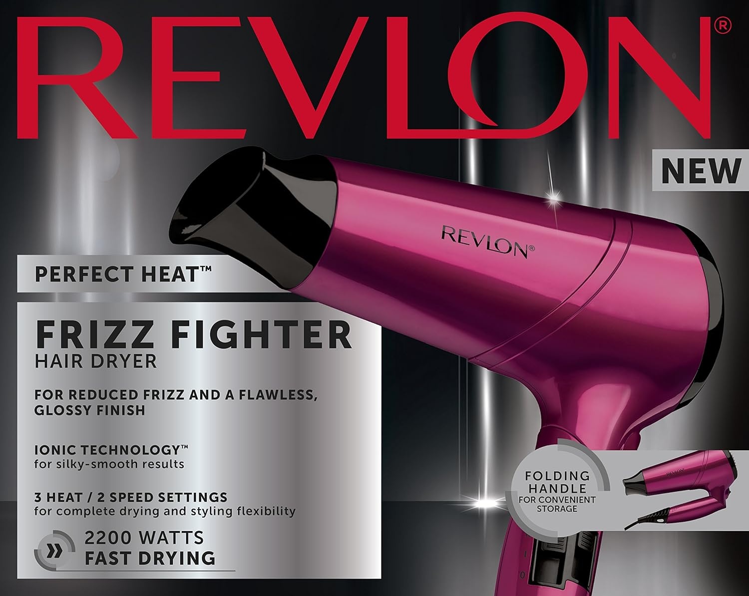 Revlon Frizz Fighter Hair Dryer Rvdr5229E 2200W With Folding Handle Poster
