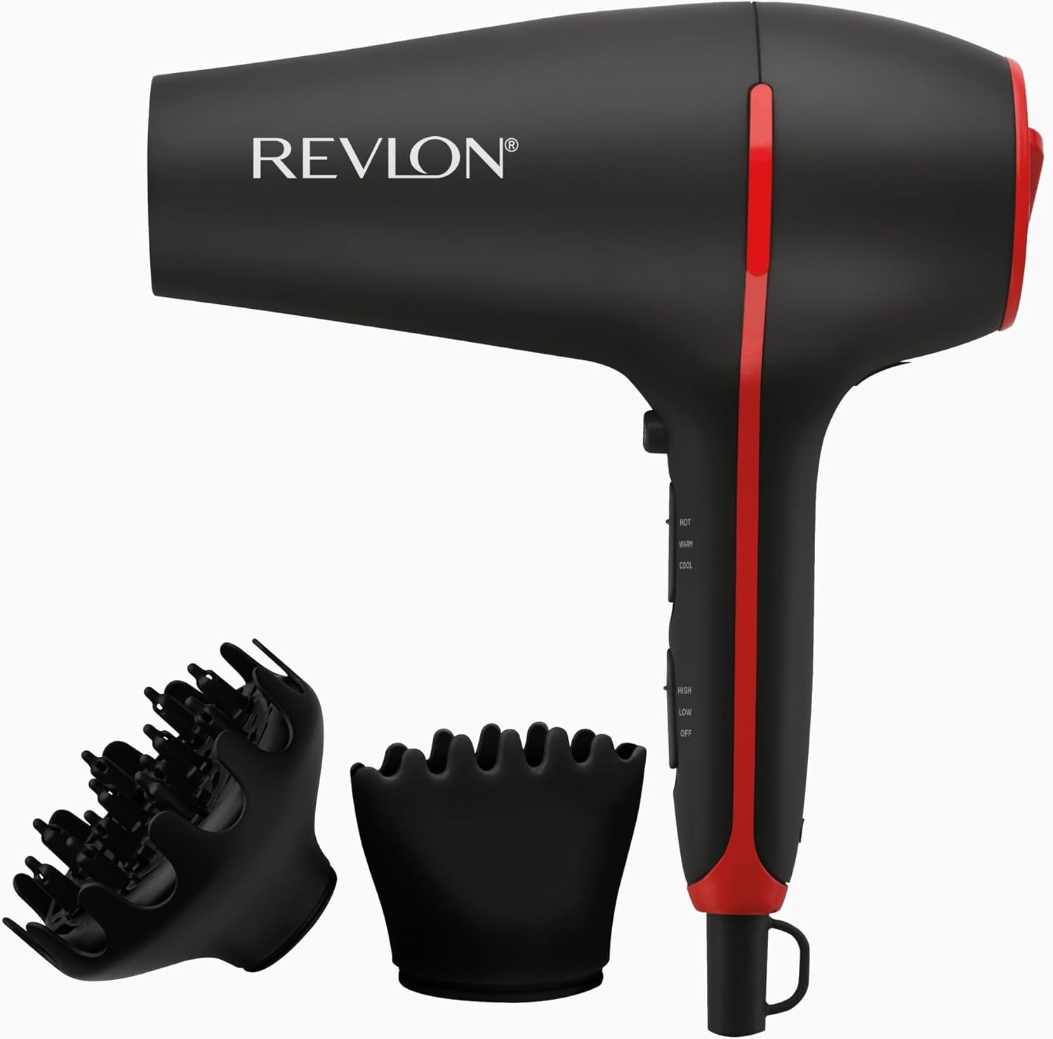 Revlon Smoothstay Coconut Oil Infused Hair Dryer With Diffuser And Concentrator Rvdr5317