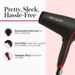 Revlon SmoothStay Coconut Oil Infused Hair Dryer with Diffuser and Concentrator
