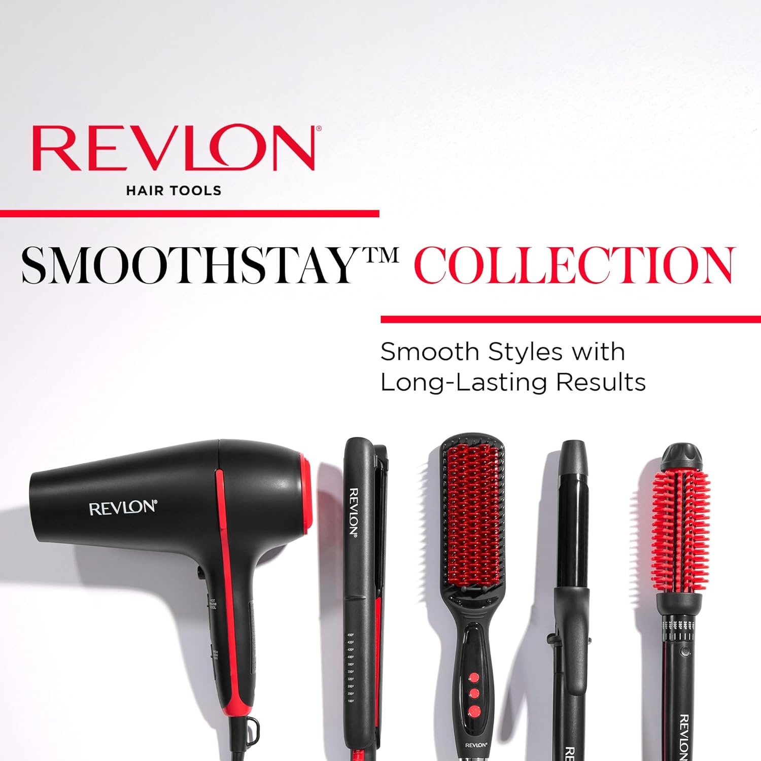 Revlon Smoothstay Coconut Oil Infused Hair Dryer With Diffuser And Concentrator Collection