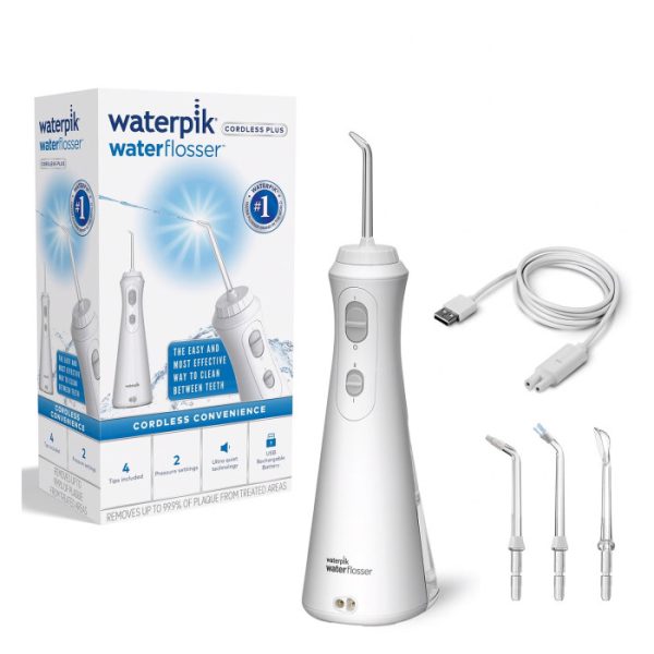 Waterpik Cordless Plus Rechargeable Water Flosser WP-490 (White)