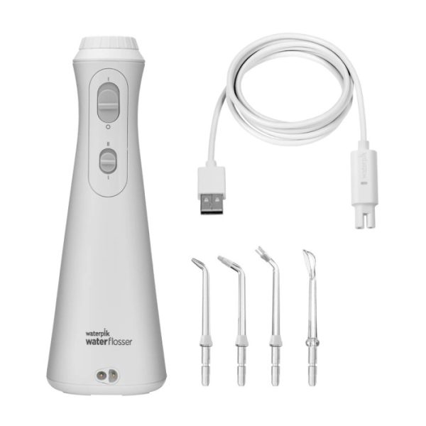 Waterpik Cordless Plus Rechargeable Water Flosser WP-490 White pcs