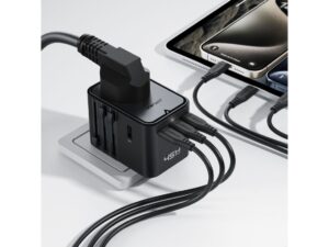 1782142421 F9F486993E008Ba3F4Add9C85C50Aa21 Acefast The &Lt;Strong&Gt;Acefast Z8&Lt;/Strong&Gt; Is A Powerful 45W Gan Universal Travel Adapter Designed To Keep Multiple Devices Powered While Travelling. Featuring 3 Usb-C Ports, 2 Usb-A Ports, A Universal Ac Socket And Built-In Eu, Us, Uk And Au Plug Options, It Combines An International Travel Adapter And Multi-Device Charger In One Compact Solution. Acefast Z8 45W Gan Universal Travel Adapter Acefast Z8 45W Gan Universal Travel Adapter – 3 Usb-C + 2 Usb-A – Black