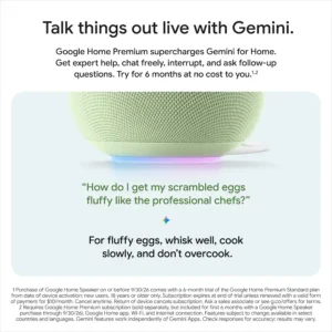 5350D052 91A4 4894 A402 3638Ff5A8656 جوجل The &Lt;Strong&Gt;Google Home Smart Speaker - Berry Color&Lt;/Strong&Gt; With Gemini Combines Powerful Ai Assistance With High-Quality Audio To Help You Stay Connected, Organized, And Entertained. Control Compatible Smart Home Devices, Stream Music, Ask Questions, Manage Your Schedule, And Enjoy Natural Conversations—All With Simple Voice Commands. Google Home Smart Speaker With Gemini - Berry Color Google Home Smart Speaker With Gemini - Berry Color | Ai Voice Assistant &Amp; Smart Home Hub