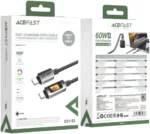 ACEFAST USB-C to USB-C Cable 60W 1.2m - C21-03 - Black - Image 6