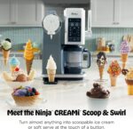 ⁦Ninja CREAMi Scoop & Swirl 13-in-1 Soft Serve & Ice Cream Maker - NC701UK⁩ - الصورة ⁦2⁩