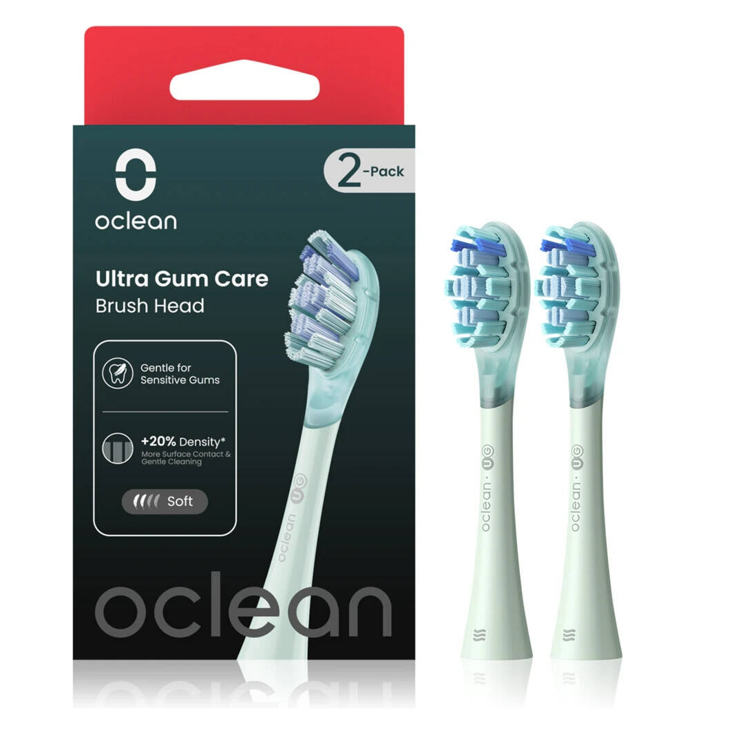 Oclean Ug01 Ultra Gum Care Brush Head Green - Pack Of 2 Oclean Ug01 Ultra Gum Care Brush Head Green - Pack Of 2