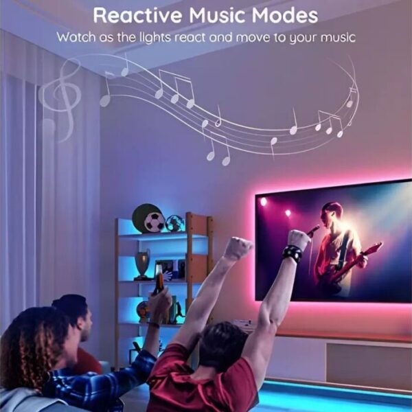 Govee RGB Smart LED Strip Lights 5m with WiFi, Bluetooth & Music Sync