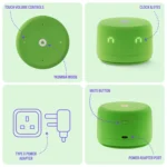 Yasmina Lite AI Smart Speaker – Green | Arabic & English Voice Assistant - Image 4