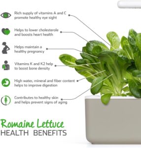 Click And Grow Smart Garden Romaine Lettuce Plant Pods 3 Pack 3 Click And Grow Grow Fresh, Crisp &Lt;Strong&Gt;Romaine Lettuce&Lt;/Strong&Gt; At Home With Click &Amp; Grow Plant Pods. These Pre-Seeded Pods Are Designed For Compatible Click &Amp; Grow Smart Gardens, Making It Simple To Enjoy Home-Grown Leafy Greens With Minimal Maintenance. Click &Amp; Grow Click &Amp; Grow Romaine Lettuce (Pack Of 3)