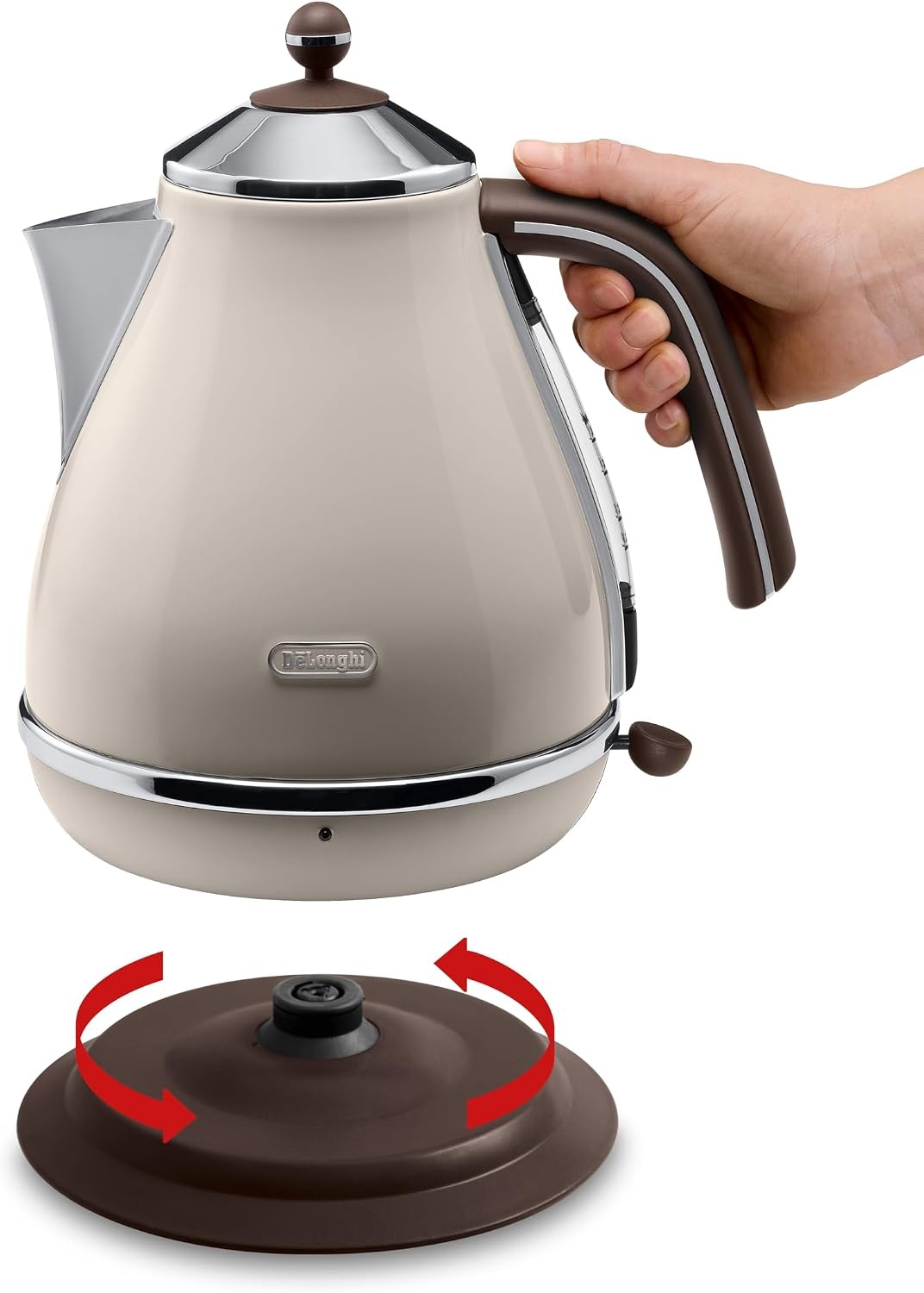 Delonghi Icona Vintage 1.7L Kettle - Beige - Image 3