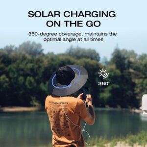 Ecoflow Power Hat 12W Solar Charging Hat | Usb-C &Amp; Usb-A | Medium/Large 2 Ecoflow ≪Strong≫Ef-Solarhat-M-L≪/Strong≫ ≪Strong≫The Ecoflow Power Hat≪/Strong≫ Combines Sun Protection With Portable Solar Charging, Allowing You To Charge Smartphones, Power Banks, Headphones, And Other Usb Devices While Enjoying The Outdoors. Lightweight, Foldable, And Weather-Resistant, It'S The Perfect Companion For Hiking, Camping, Fishing, And Travel. Ef Ecoflow Power Hat 2 Ecoflow ≪Strong≫Ef-Solarhat-M-L≪/Strong≫ ≪Strong≫The Ecoflow Power Hat≪/Strong≫ Combines Sun Protection With Portable Solar Charging, Allowing You To Charge Smartphones, Power Banks, Headphones, And Other Usb Devices While Enjoying The Outdoors. Lightweight, Foldable, And Weather-Resistant, It'S The Perfect Companion For Hiking, Camping, Fishing, And Travel. Ecoflow Power Hat Ecoflow Power Hat 12W Solar Charging Hat | Usb-C &Amp; Usb-A | Medium/Large