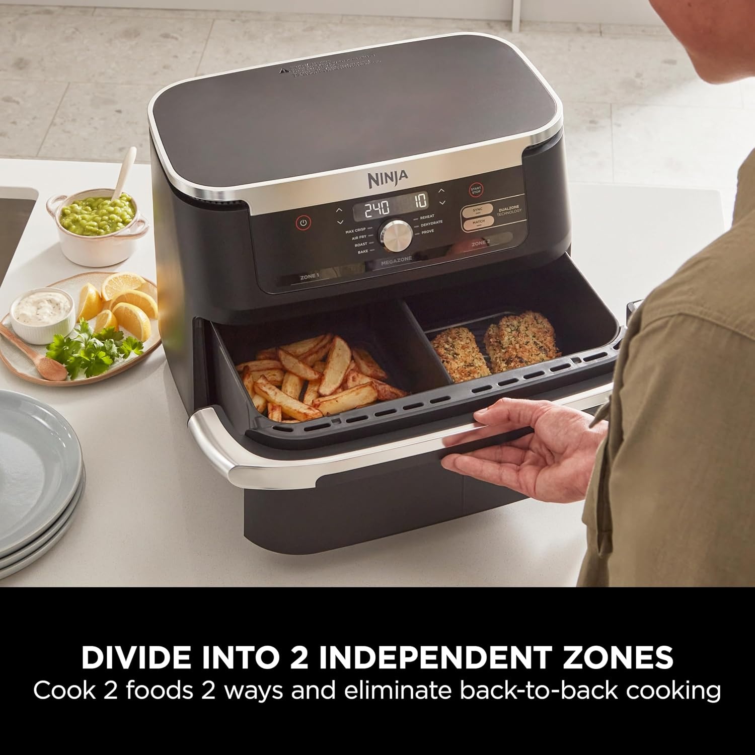 Ninja Foodi Flexdrawer Megazone Air Fryer 10.4L Af500Me - Image 7