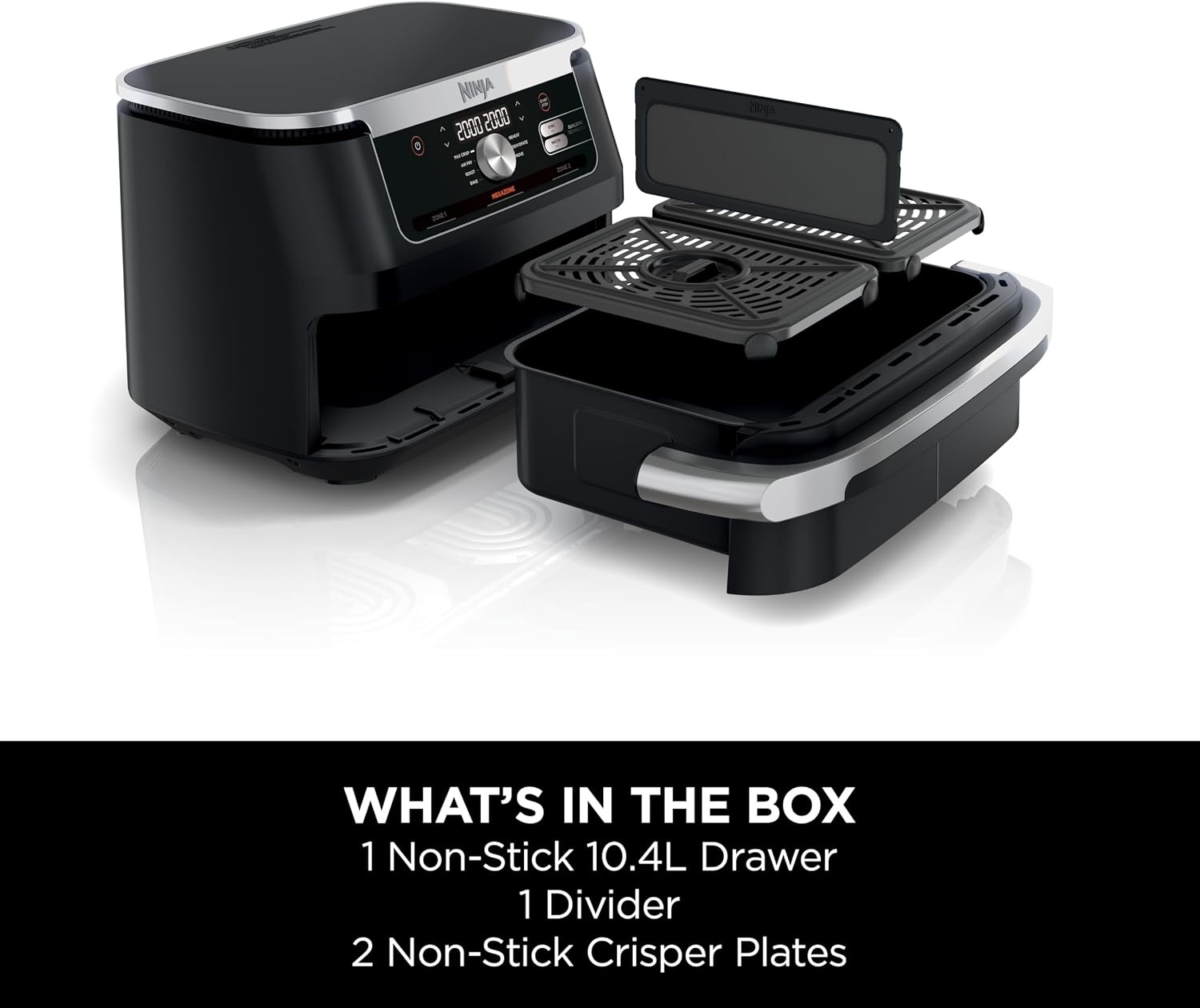 Ninja Foodi Flexdrawer Megazone Air Fryer 10.4L Af500Me - Image 2