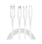 Wiwu Starlink 3 in 1 USB-a to Micro+USB-c+iphone cable
